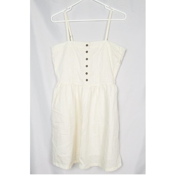 Tulle Pinafore Style Babydoll Jumper Dress Ivory White - Medium - Picture 1 of 11